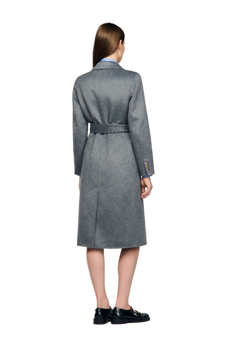 SANDRO Double-faced check coat, Alternate, color,