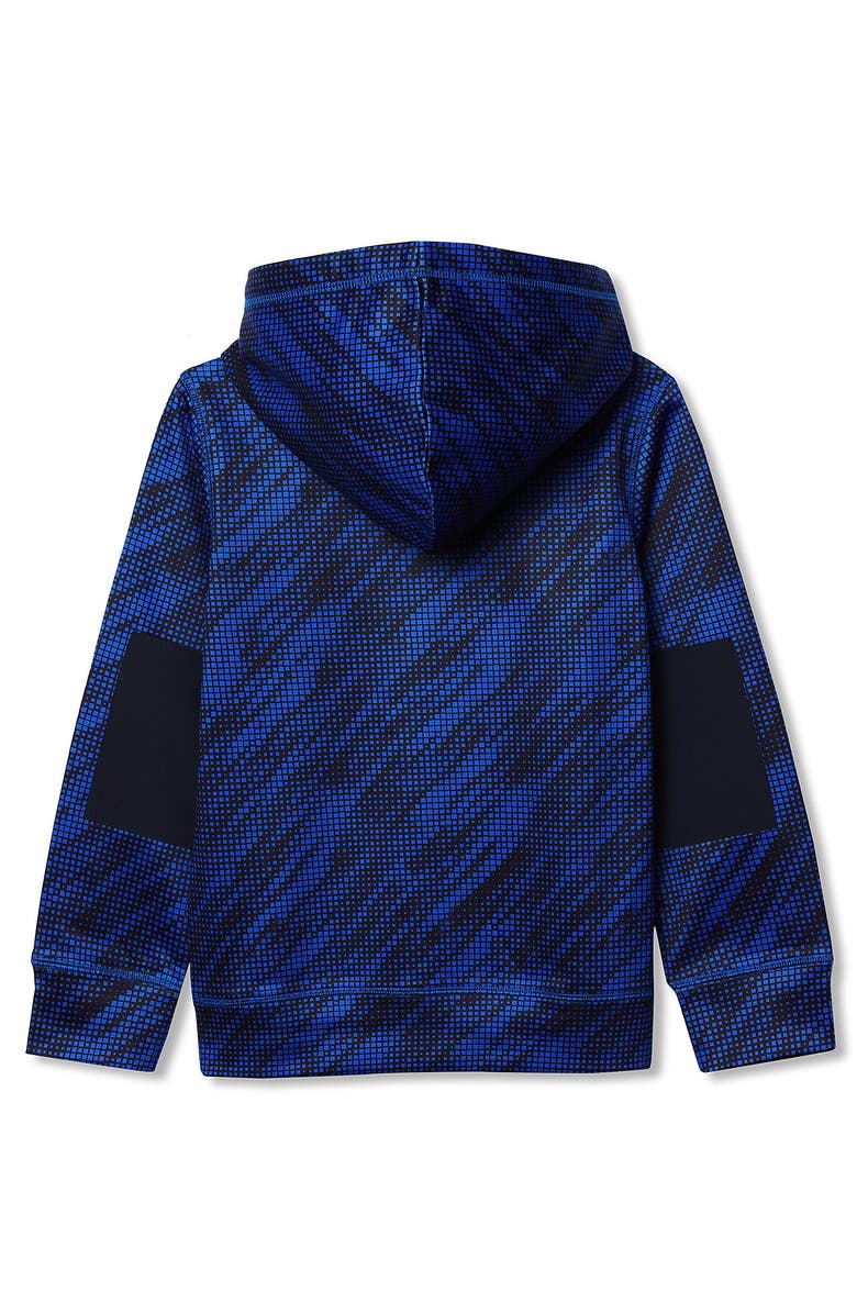 Lands
 End Kids Athletic Lightweight Sweatshirt, Alternate, color, Bright Blue Sport Streak