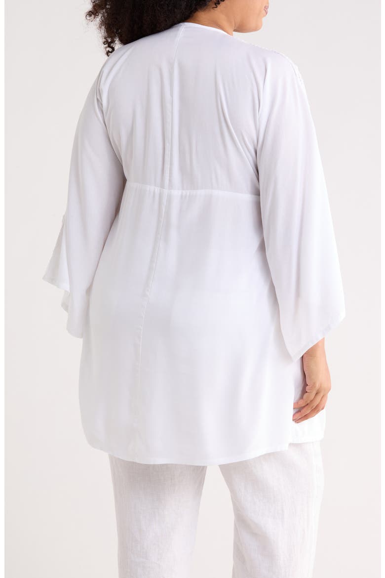 Crochet Inset Tunic, Alternate, color, WHITE