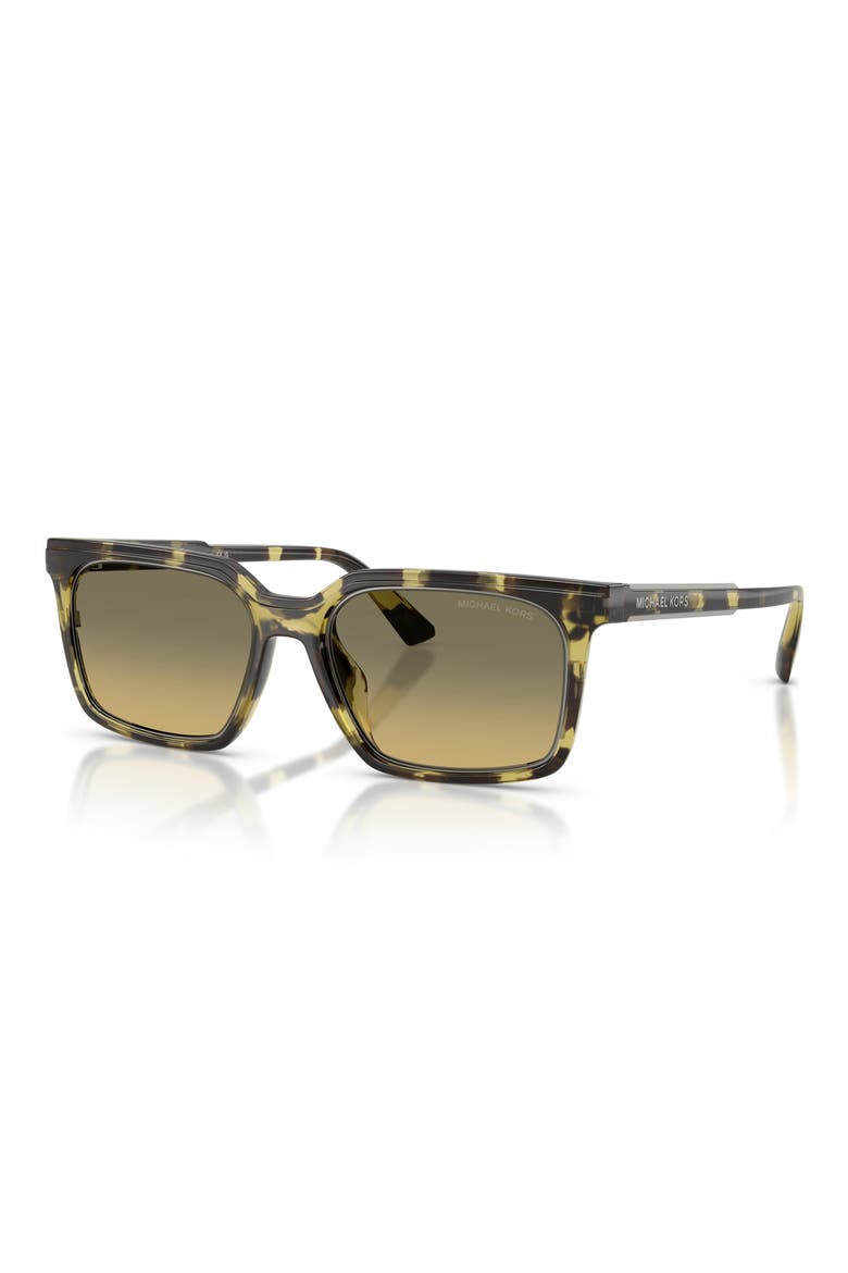 Honolulu 55mm Gradient Square Sunglasses, Alternate, color, OLIVE TORTOISE / OLIVE