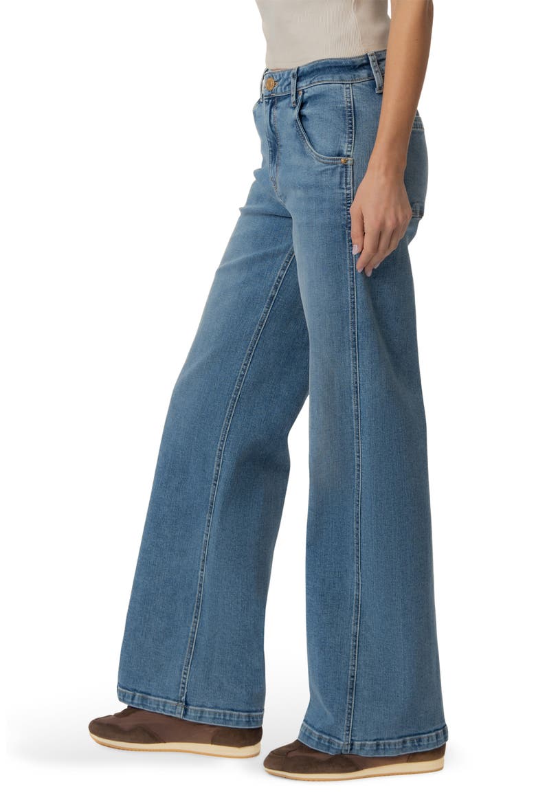The Jean High Waist Wide Leg Jeans, Alternate, color, CHILL