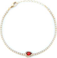 SPHERA MILANO Pear Cut CZ Tennis Bracelet