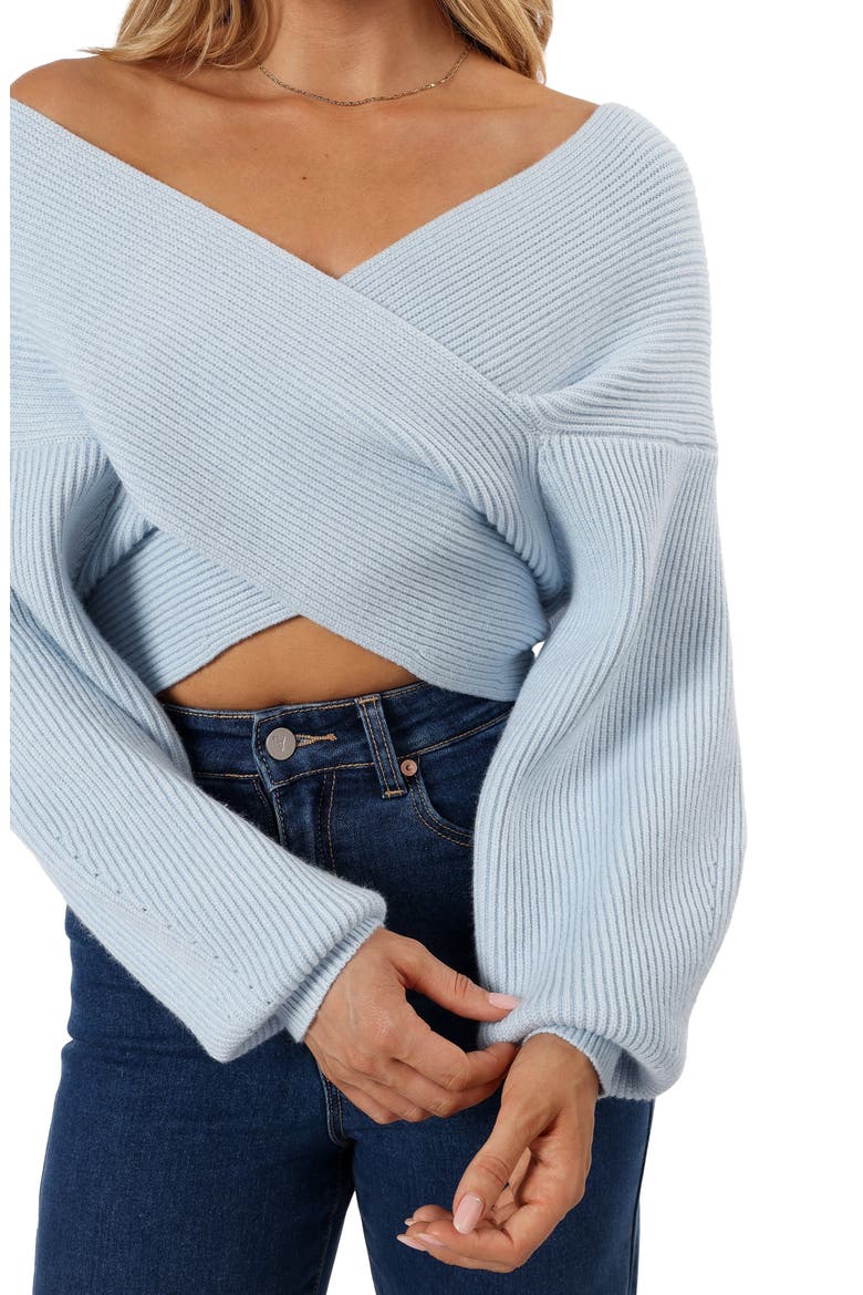Langton Wrap Crop Sweater, Alternate, color, PALE BLUE