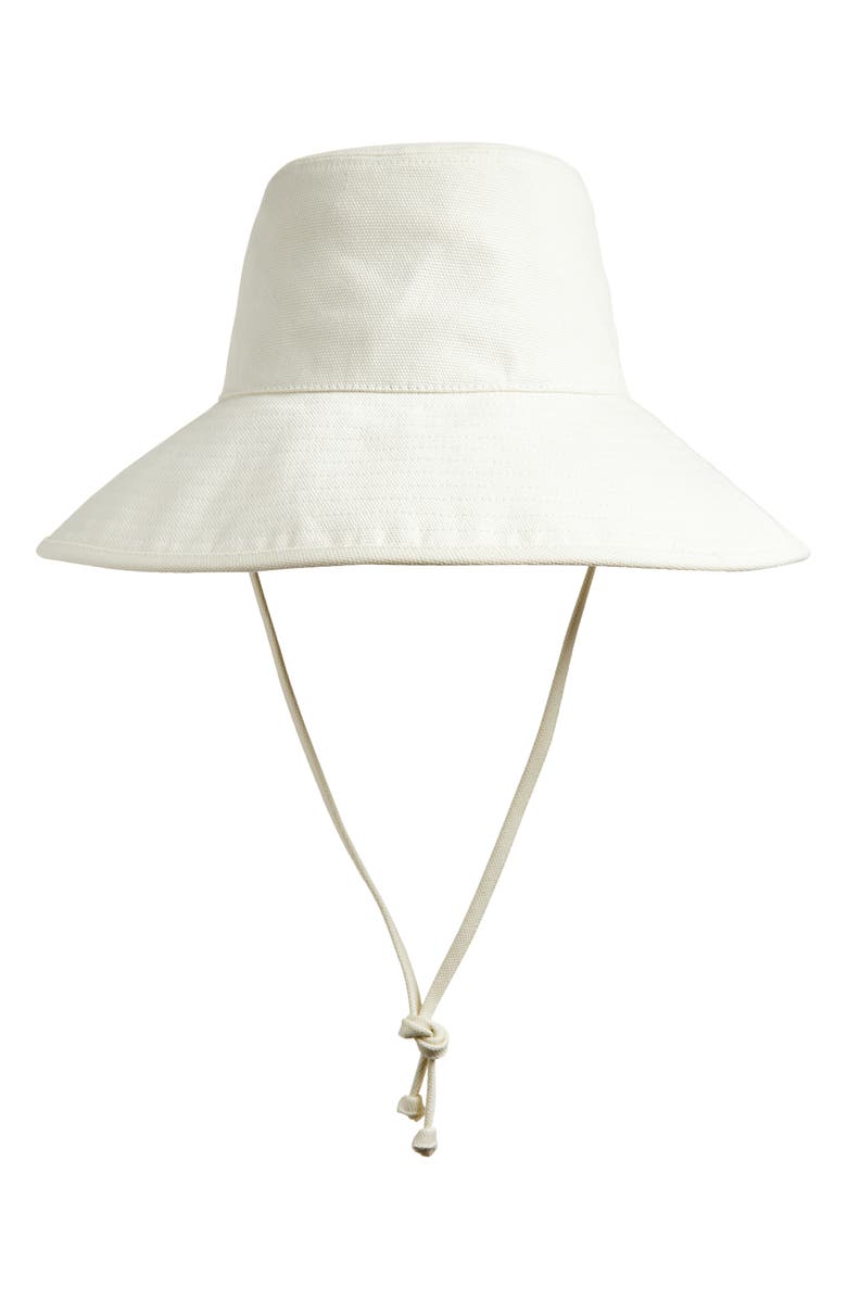 Lack of Color Holiday Cotton Canvas Bucket Hat, Main, color, Coconut