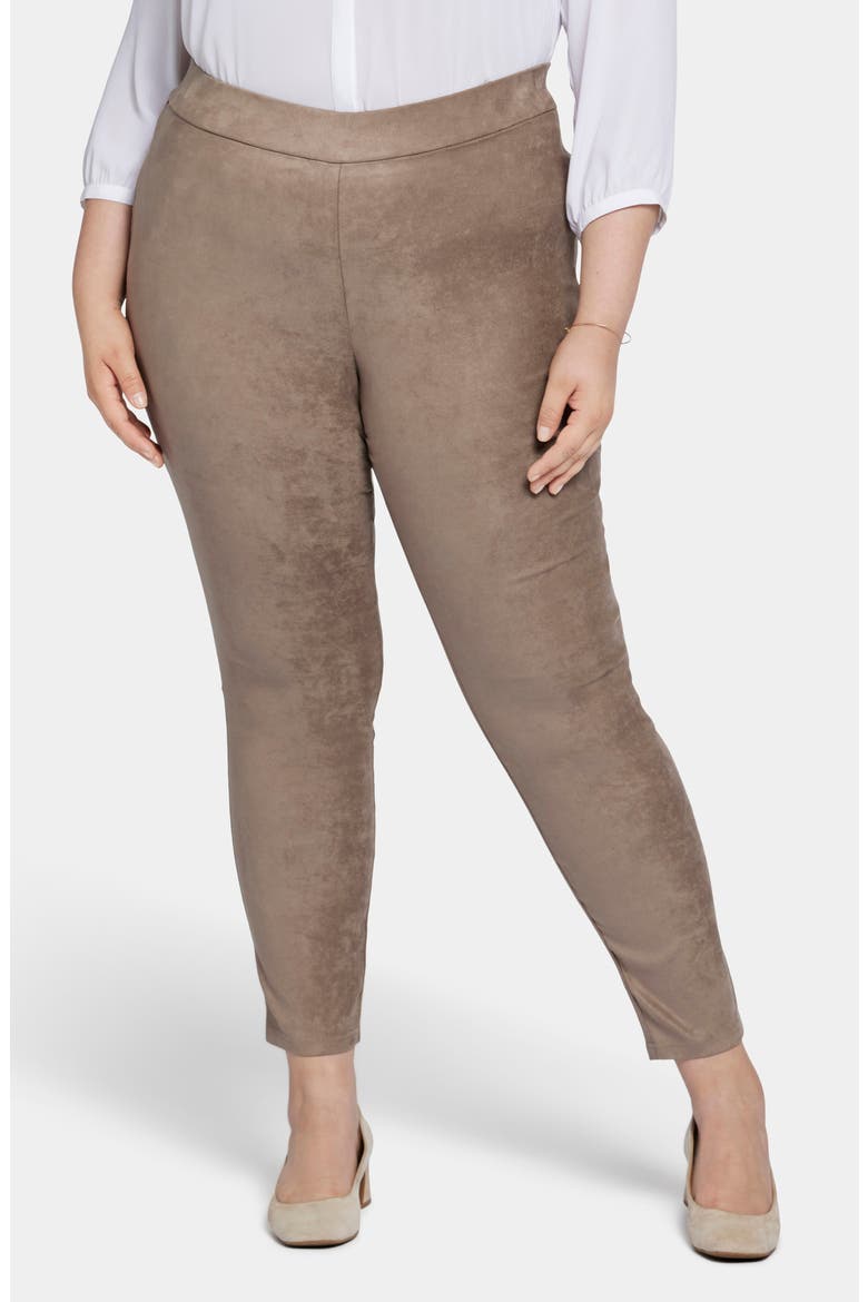 Suede Leggings, Main, color, SADDLEWOOD