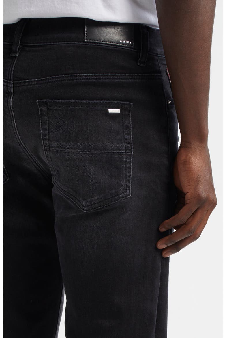 Bandana Repaired Slim Fit Jeans, Alternate, color, VINTAGE BLACK