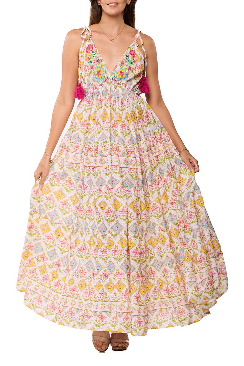 Cover-Up Maxi Dress, Main, color, PASTEL YELLOW