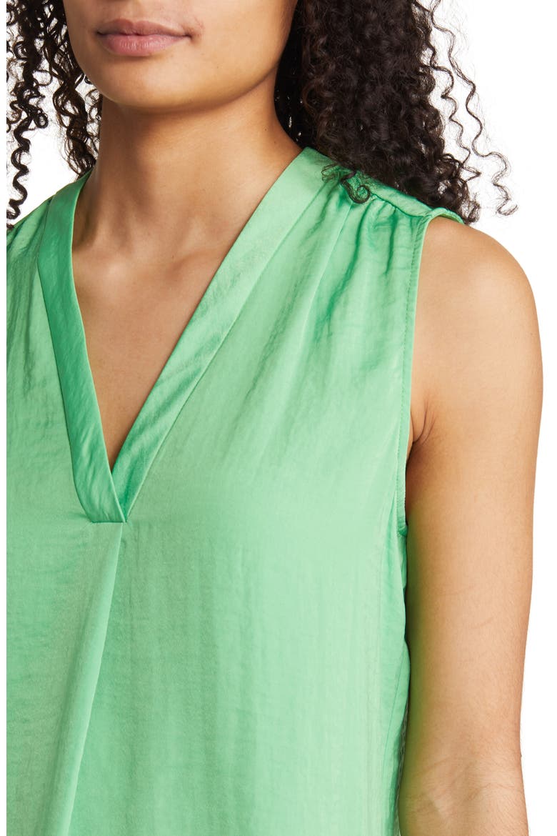 Rumpled Satin Blouse, Alternate, color, VIBRANT GREEN