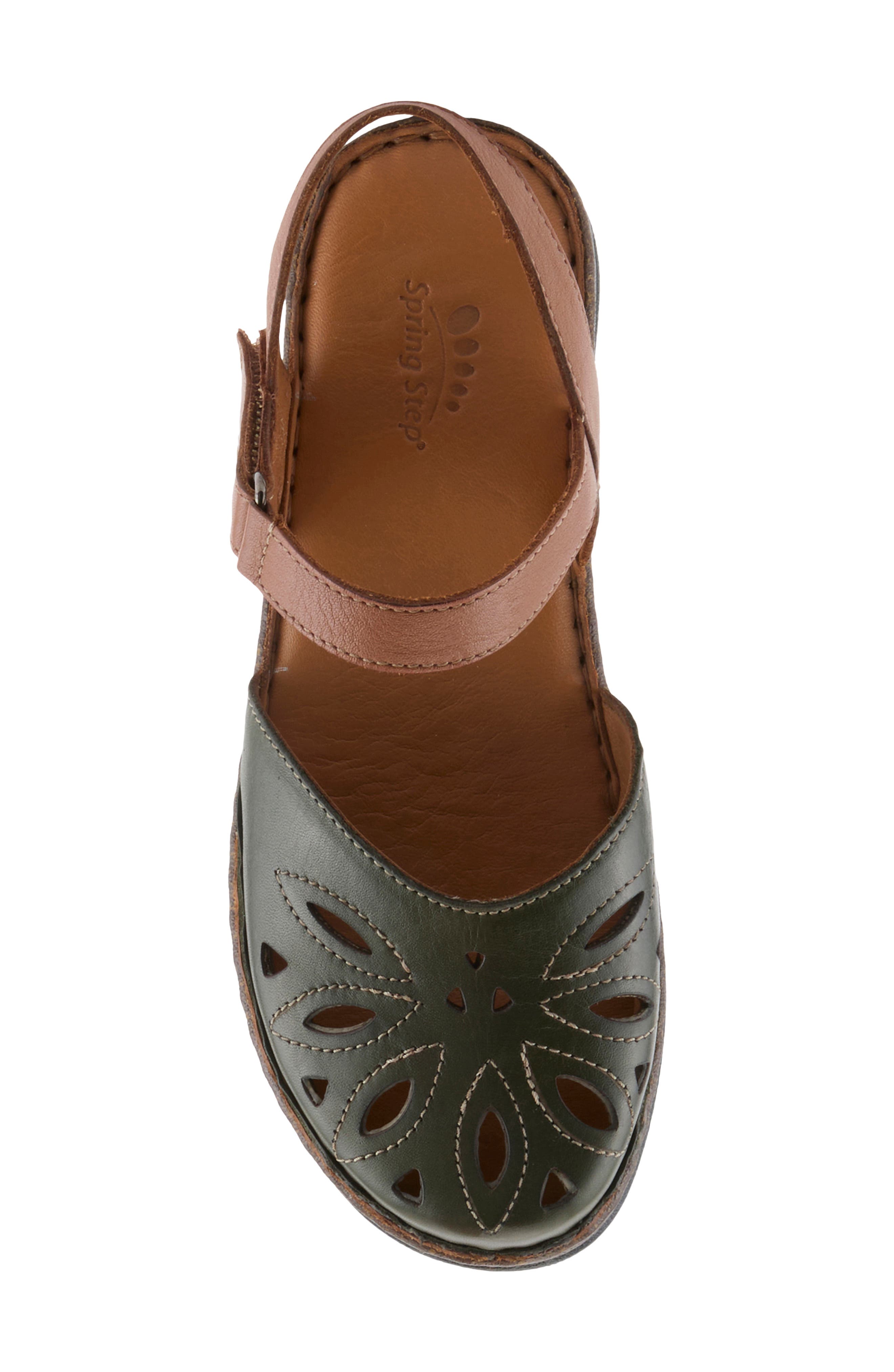 Azmira Ankle Strap Clog, Alternate, color, OLIVE MULTI