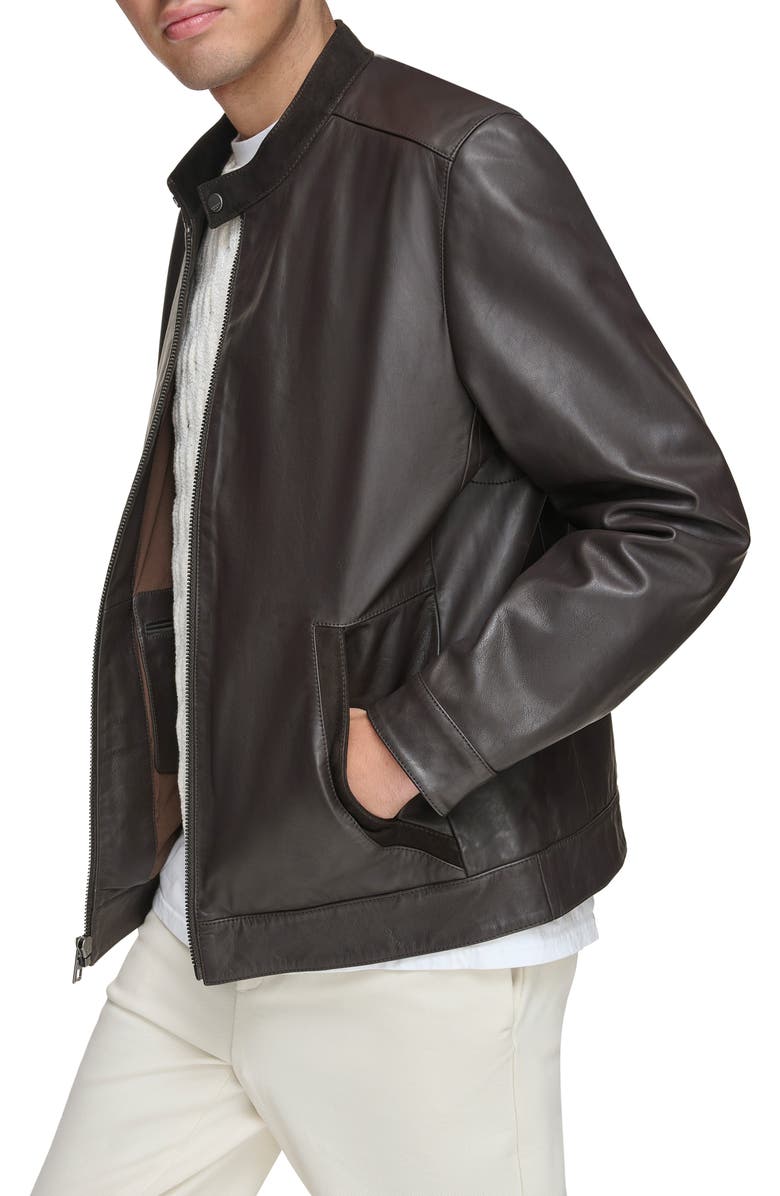 Andrew Marc Varkas Leather Jacket, Alternate, color, 