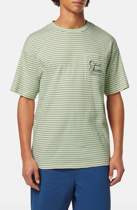 Relaxed Fit Stripe Pocket T-Shirt