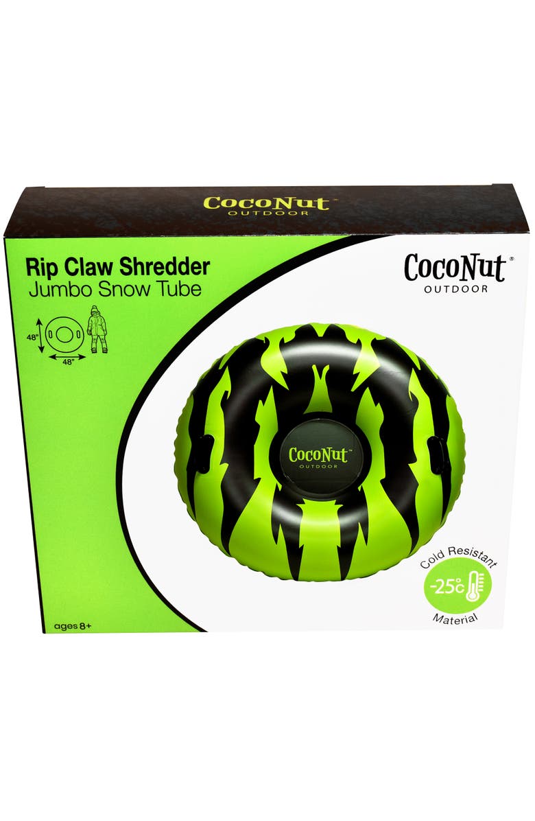 Coconut Outdoor Rip Claw Shredder 48" Jumbo Snow Tube,8+, Alternate, color, Multicolored