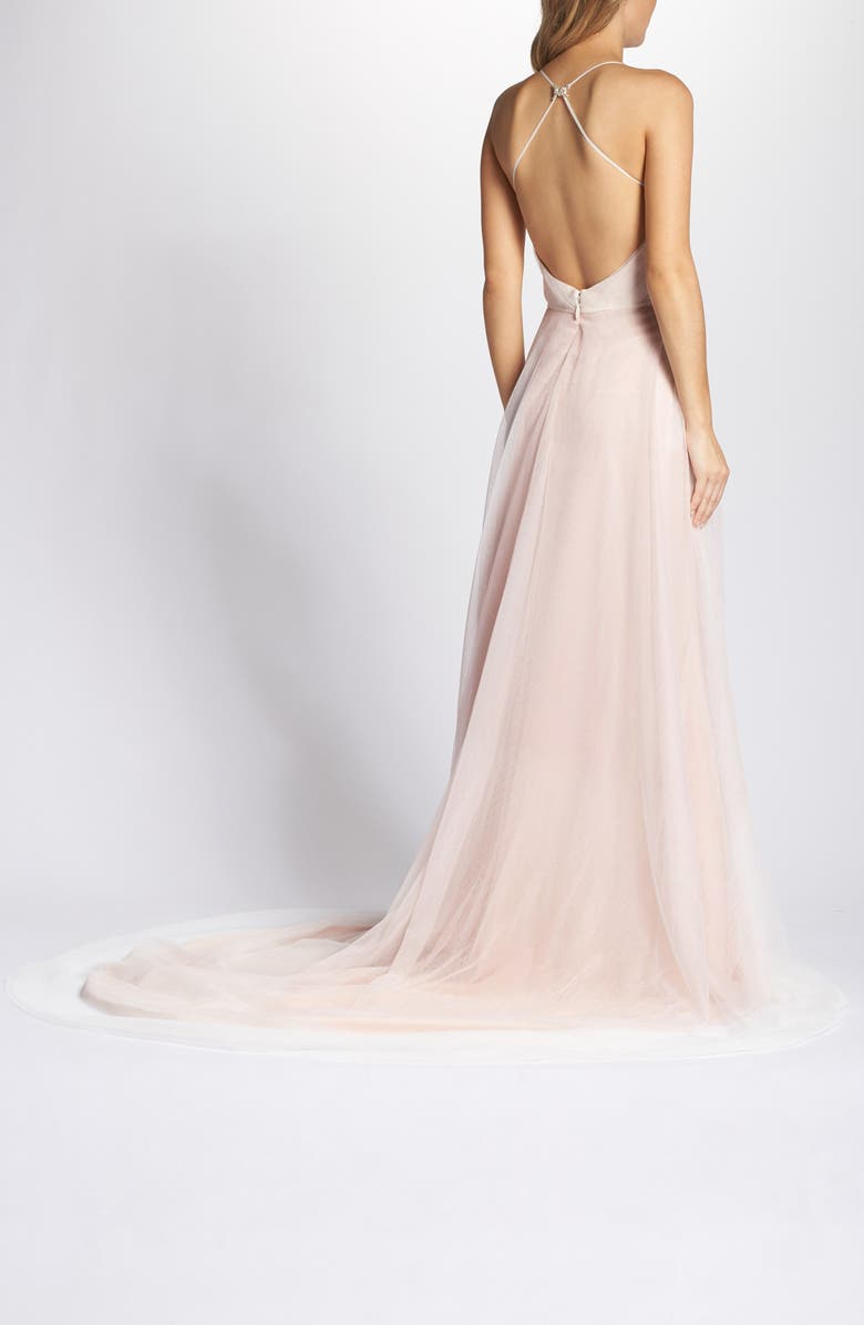 TI ADORA BY ALLISON WEBB Plunging A-Line Gown, Alternate, color, 