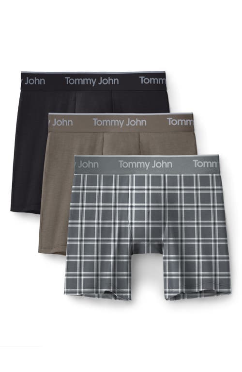 Tommy John 3-pack Second Skin 6-inch Stretch Modal Boxer Briefs In Multi