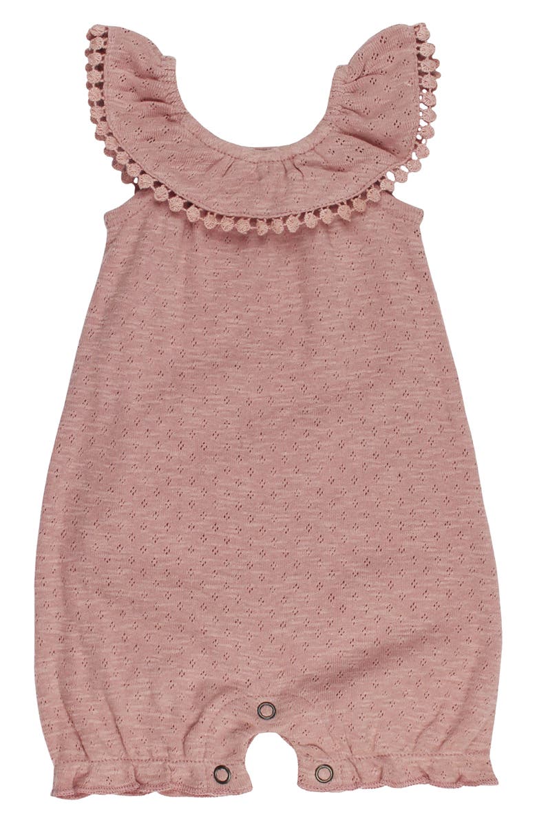 L'ovedbaby Pointelle Organic Cotton Bubble Romper, Main, color, 