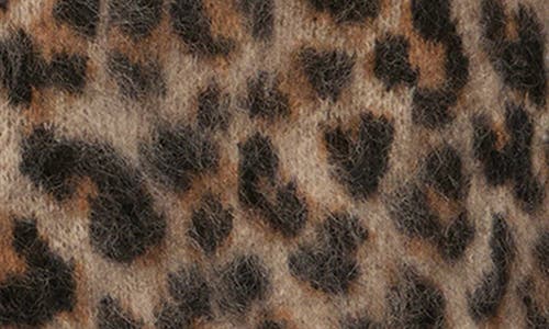 Frame The Brushed Leopard Cashmere Cardigan In Animal Print