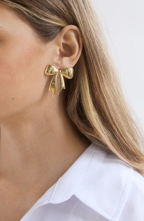 Baublebar Bow Earrings In Gold