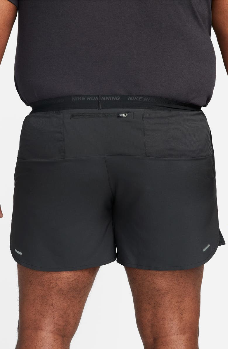 Nike Dri-FIT Stride 5-Inch Running Shorts, Alternate, color, Black/ Black