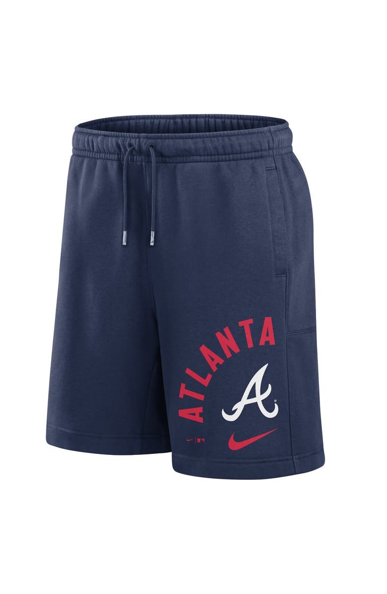 Nike Men's Nike Navy Atlanta Braves Arched Kicker Shorts, Alternate, color,