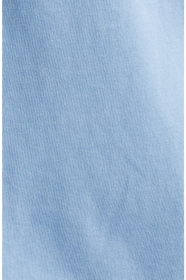Saltaire Organic Cotton Knit Short Sleeve Button-Up Shirt, Alternate, color, LIGHT BLUE