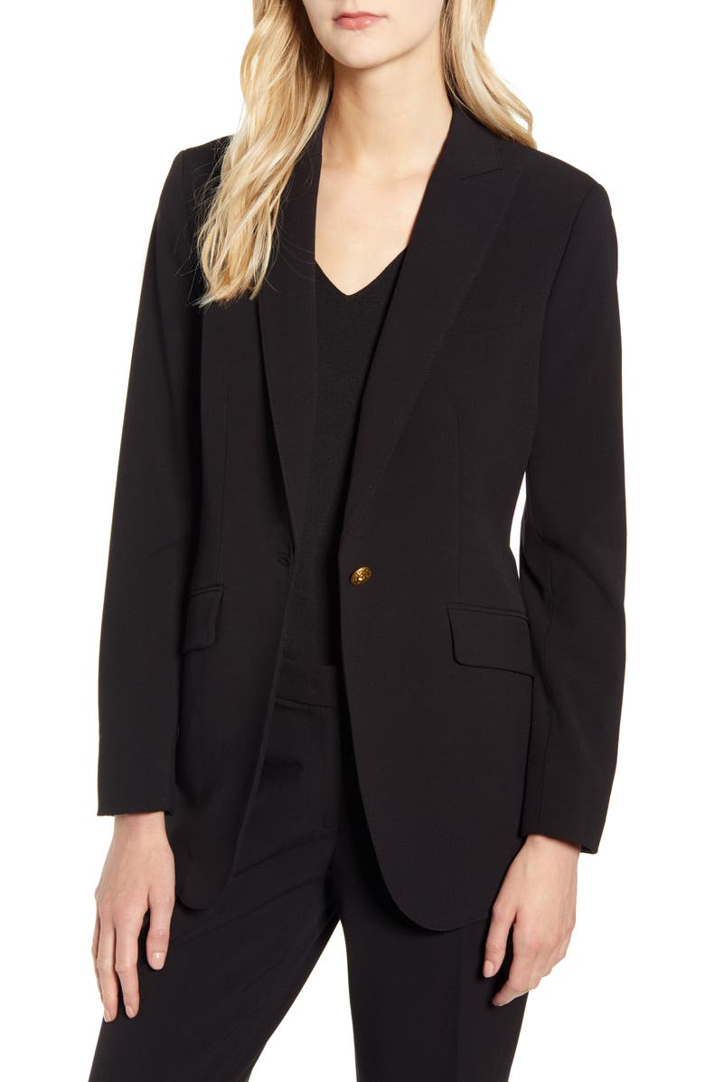 Anne Klein Peaked Lapel Blazer, Main, color, 