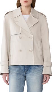 Soia & Kyo Juliette Short Stretch Cotton & Nylon Trench Coat