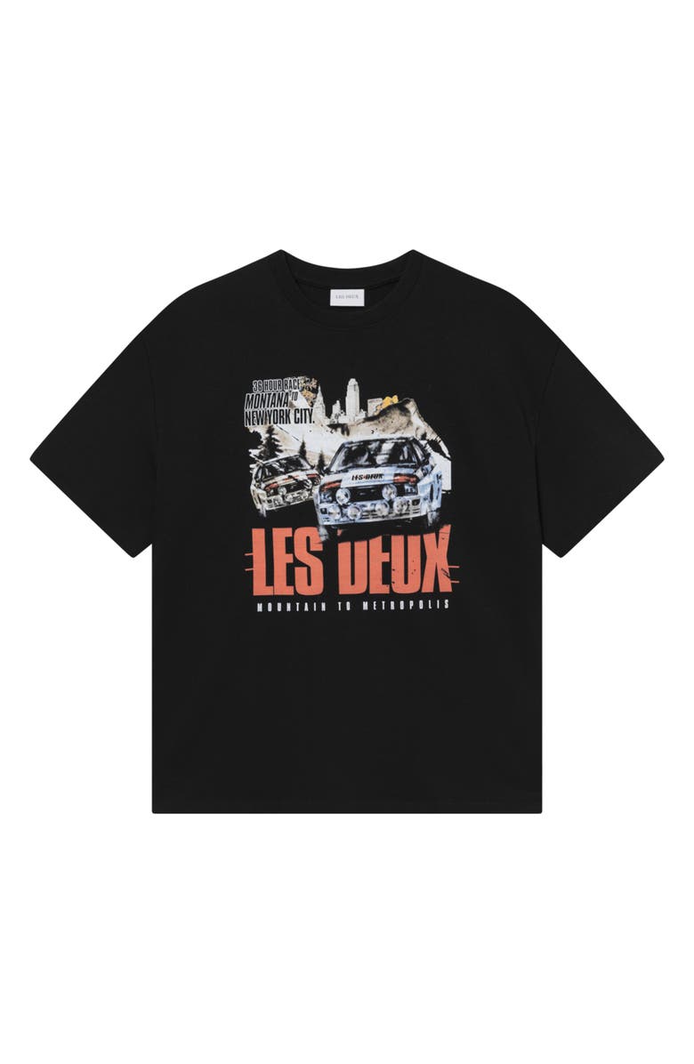 Les Deux Cole Rally Graphic T-Shirt, Alternate, color, Black