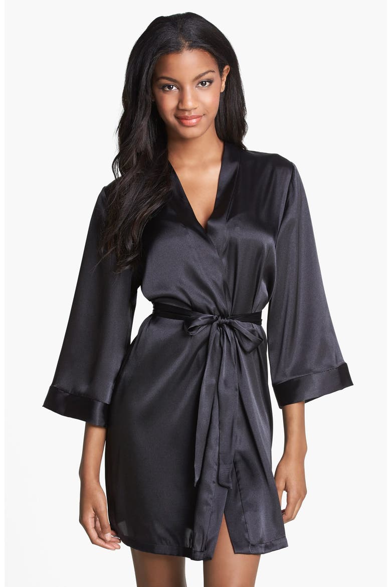 Kimono Robe, Alternate, color, BLACK