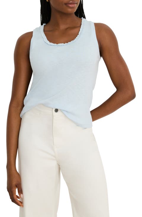 Ruffle Neck Tank