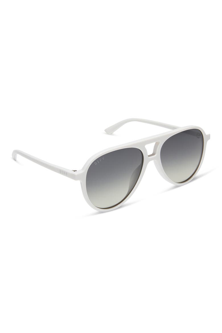 Tosca II 56mm Aviator Sunglasses, Alternate, color, GREY GRADIENT SILVER FLASH