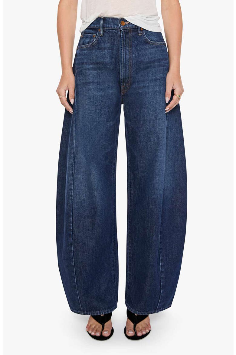 The Spoonful Nerdy High Waist Barrel Leg Jeans, Main, color, FRESH SQUEEZED