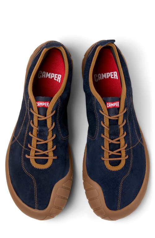 Camper Leather Lace-up Trainers In Blue