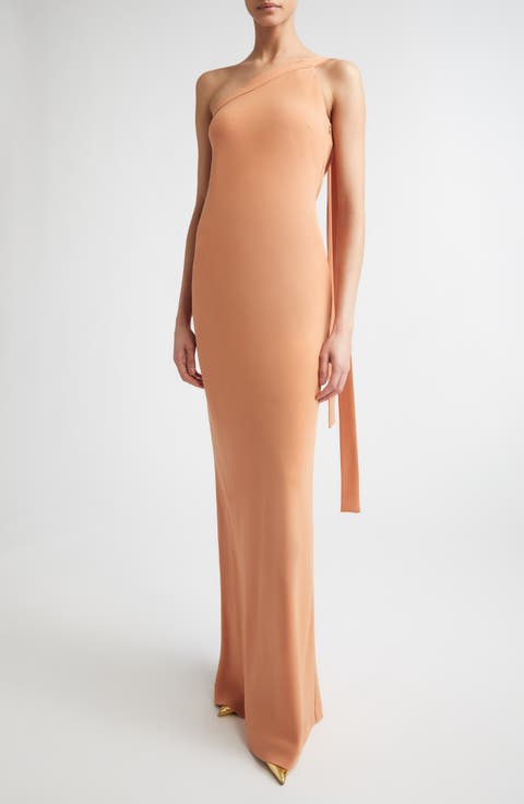 Alexander One-Shoulder Gown