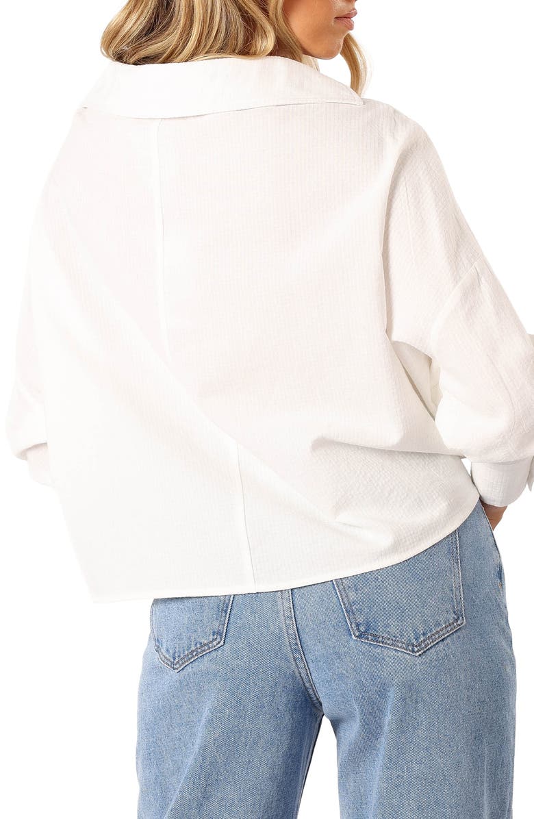 Petal & Pup Mariah Solid Button-Up Shirt, Alternate, color, 