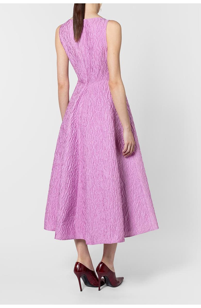 Roksanda Tera Cloque Textured Midi Dress, Alternate, color, Blush