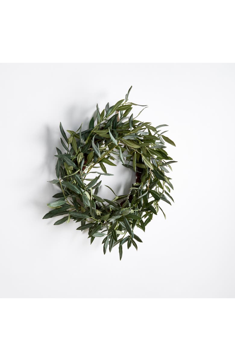 Napa Home & Garden Olive Wreath 22", Alternate, color, Green