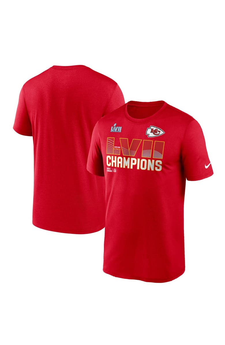 Nike Men's Nike Red Kansas City Chiefs Super Bowl LVII Champions Essential T-Shirt, Main, color, 