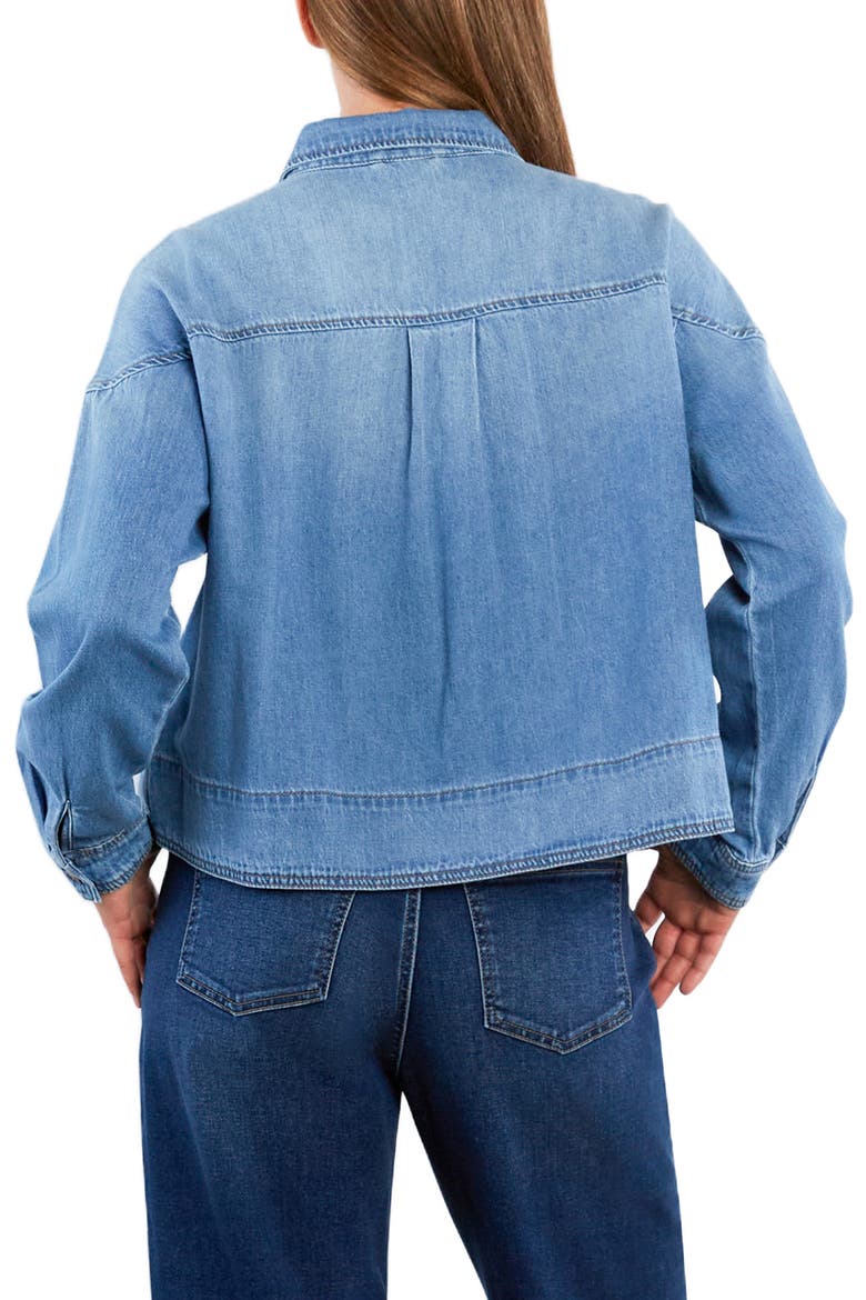 Boxy Denim Button-Up Shirt, Alternate, color, DENIM LOVE