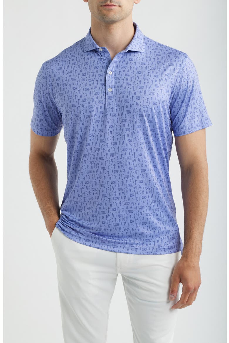 Cocktail Cart Featherweight Performance Polo, Main, color, VIOLA
