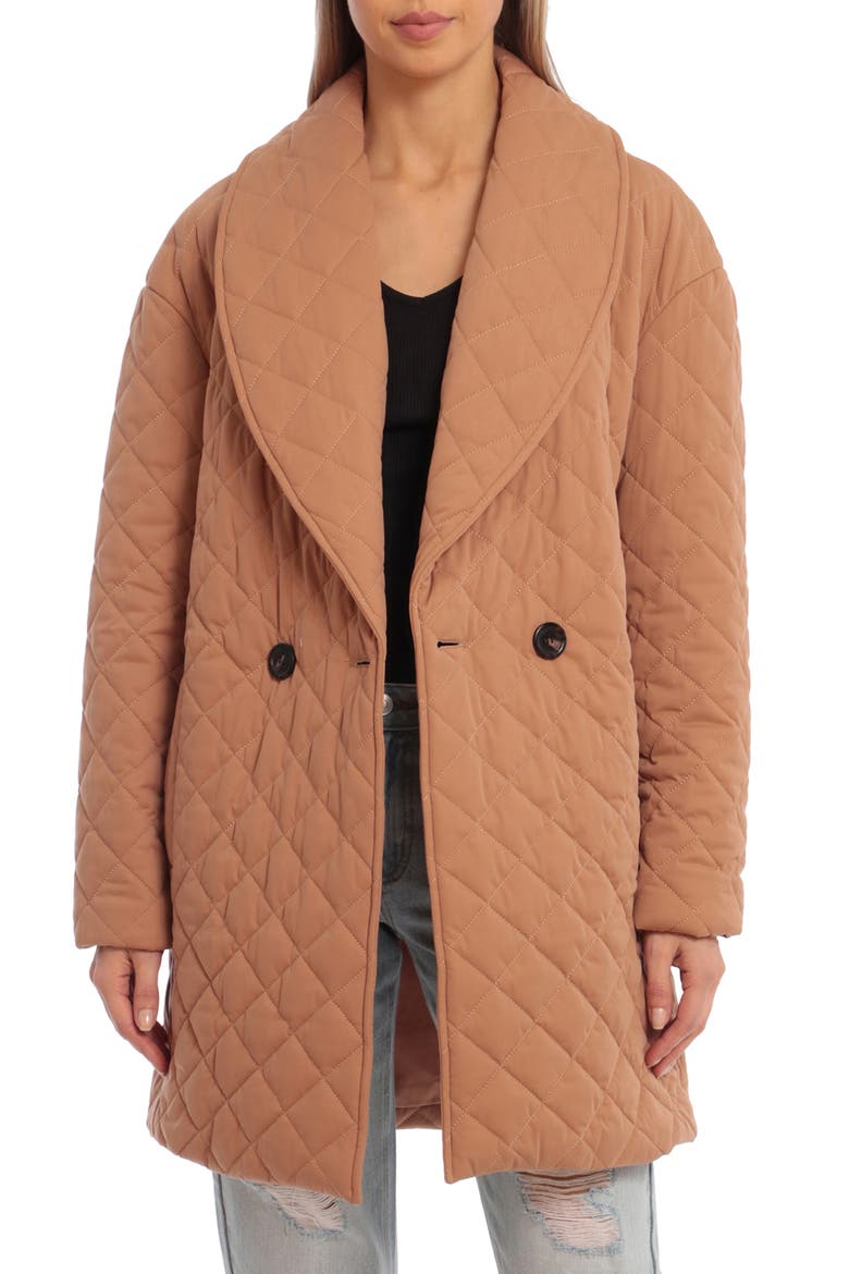 Quilted Coat, Main, color, TAN