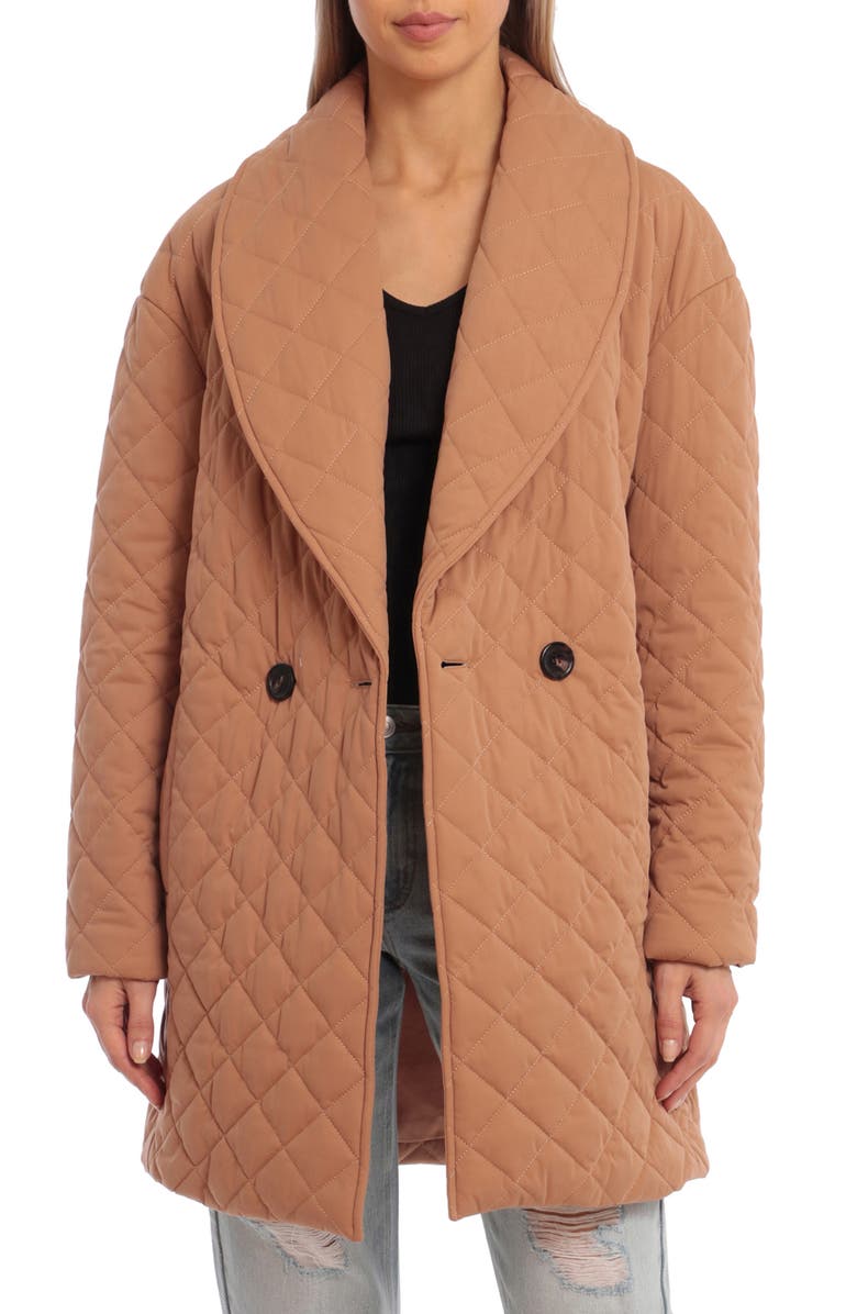 Avec Les Filles Quilted Coat, Main, color, 