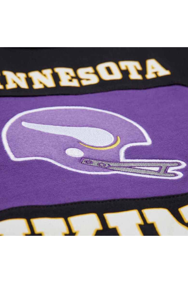 Men's Mitchell & Ness Black Minnesota Vikings Retro Colorblock Tank Top, Alternate, color, Black