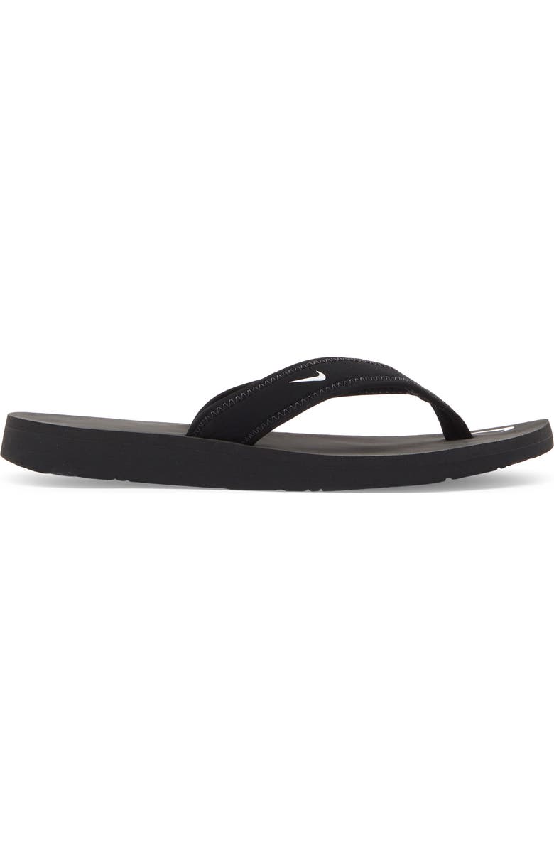 Nike 'Celso Girl' Thong, Alternate, color, 011 Black/White