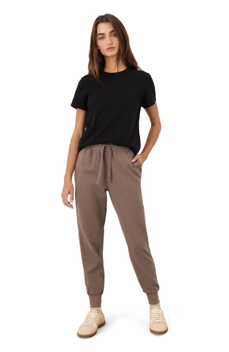 Pact Organic Cotton Soft-Slub Essential Crewneck Tee, Main, color, Black