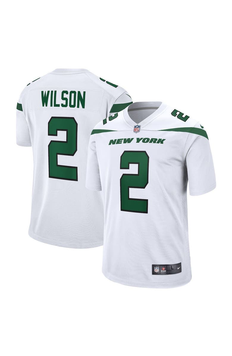 Nike Men's Nike Zach Wilson White New York Jets White Game Jersey, Main, color,