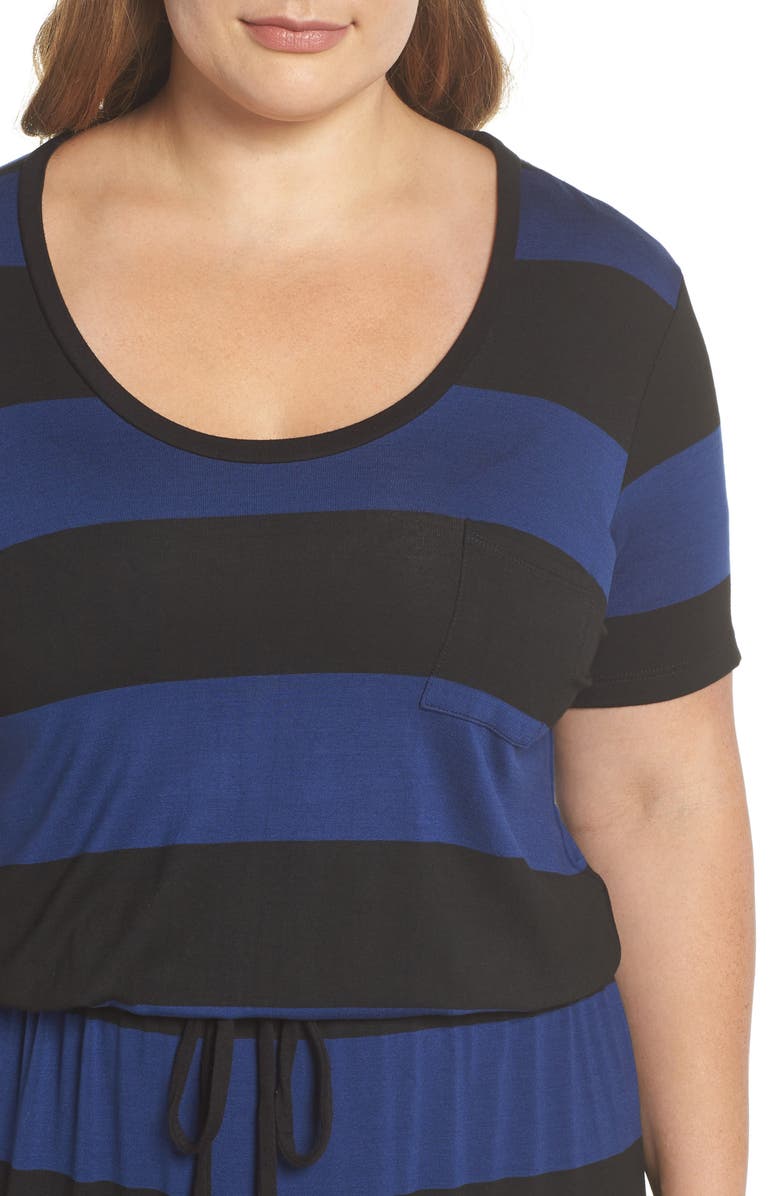 Caslon<sup>®</sup> Knit Drawstring Waist Maxi Dress, Alternate, color, 