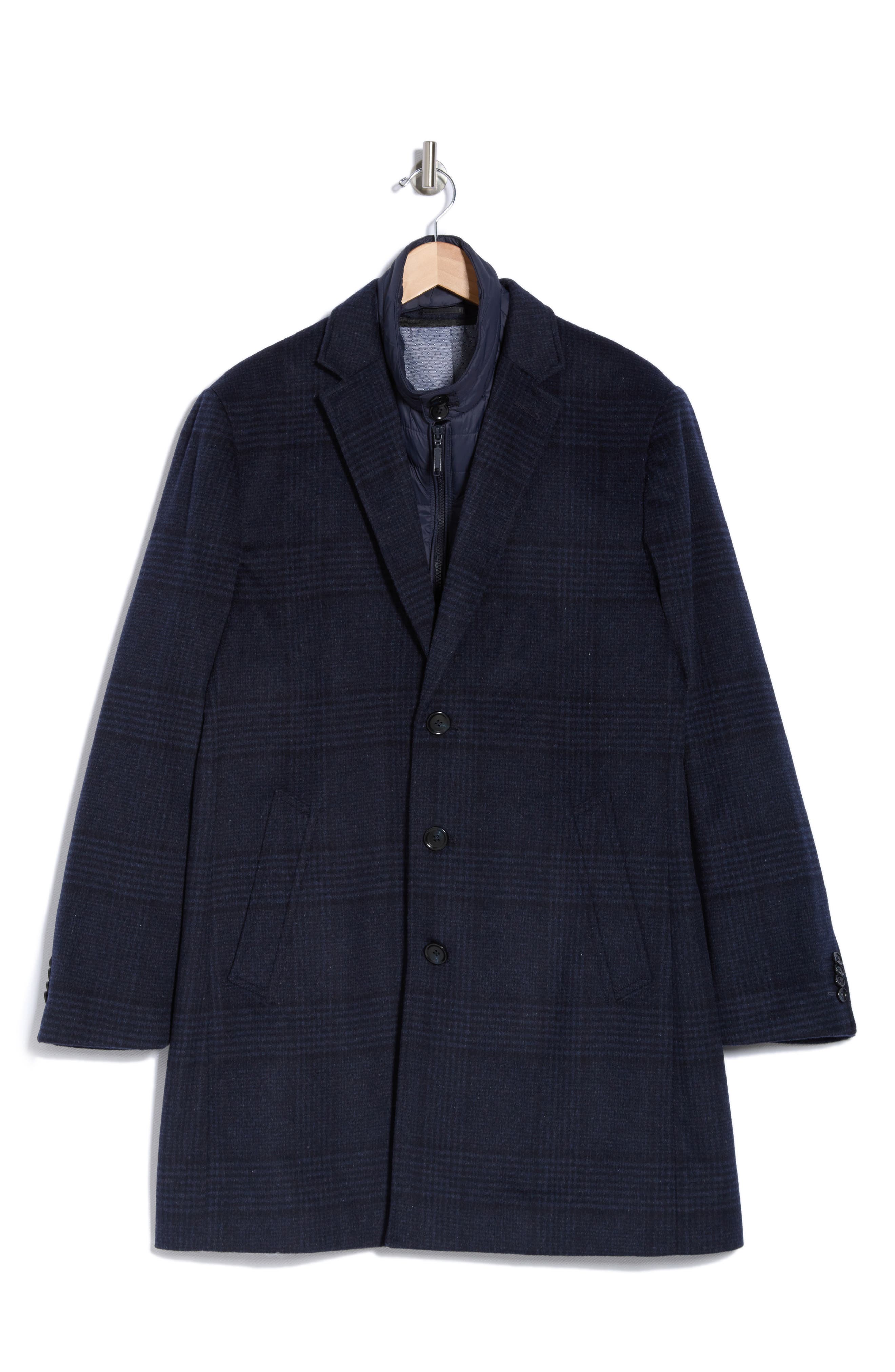 English Laundry Three Button Notch Lapel Wool Blend Trim Fit Suit