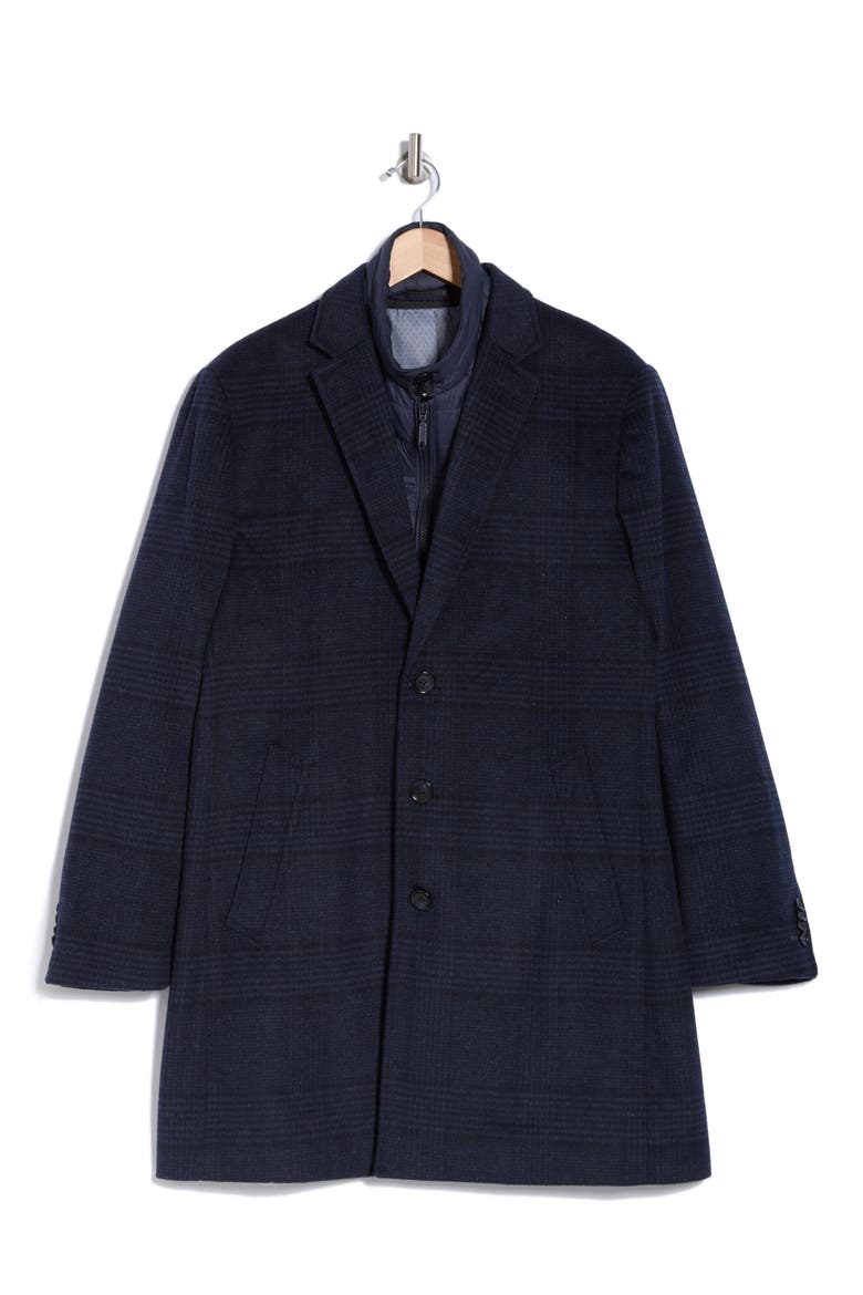 Three Button Notch Lapel Wool Blend Trim Fit Suit, Main, color, GRAY