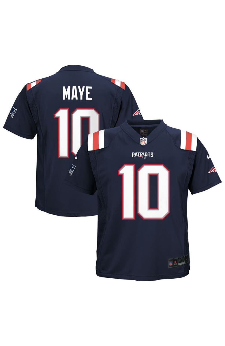 Nike Infant Nike Drake Maye Navy New England Patriots Team Player Game Jersey, Alternate, color, 