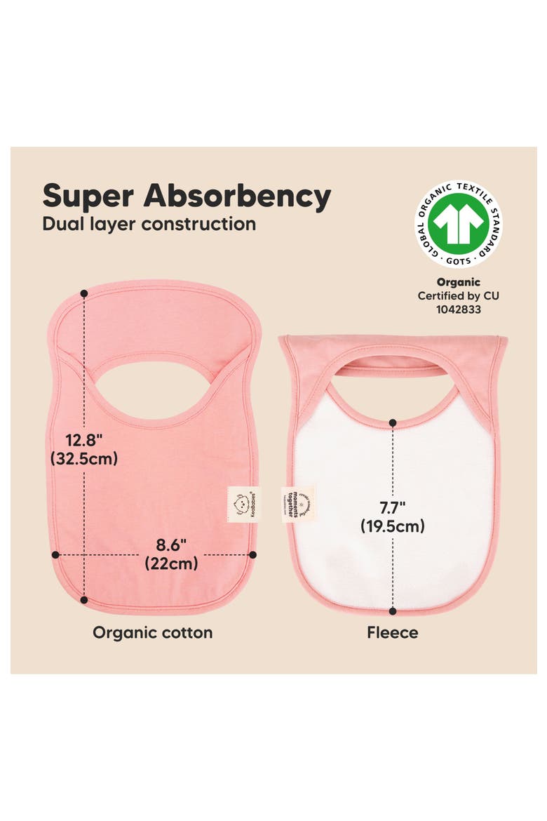 8-Pack Hallo Drool Bibs, Alternate, color, Dahlia